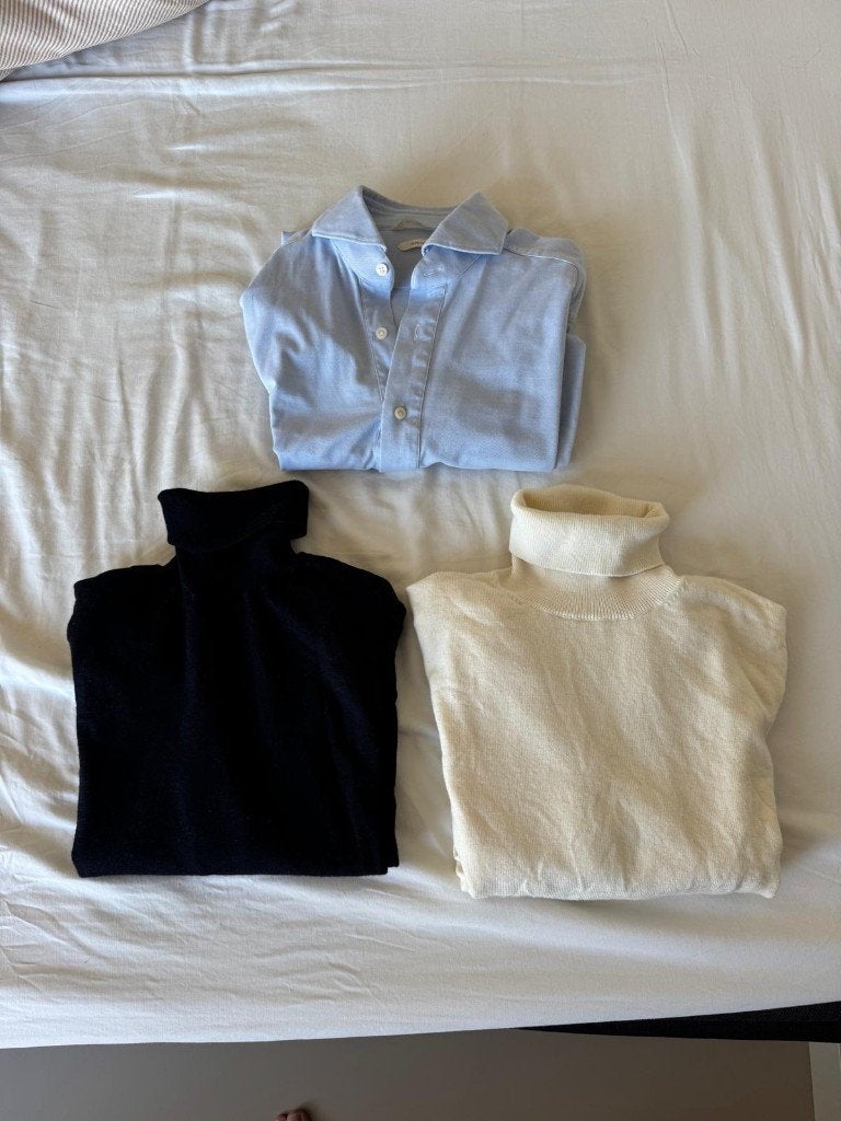 SuitSupply Kleding: 2x turtle neck + 1x long sleeve polo (M), Kleding | Heren, Overige kleuren, Maat 48/50 (M), Ophalen of Verzenden