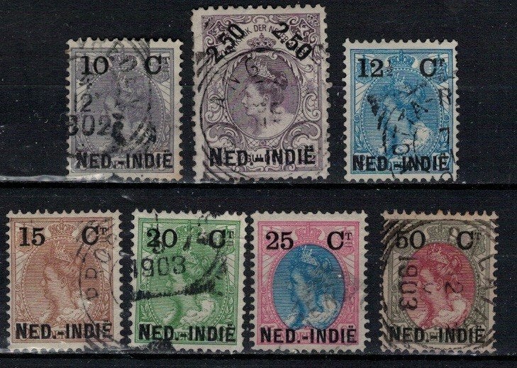 A769 Ned.Indie 30/37 gestempeld, Verzenden, Gestempeld, Nederlands-Indië