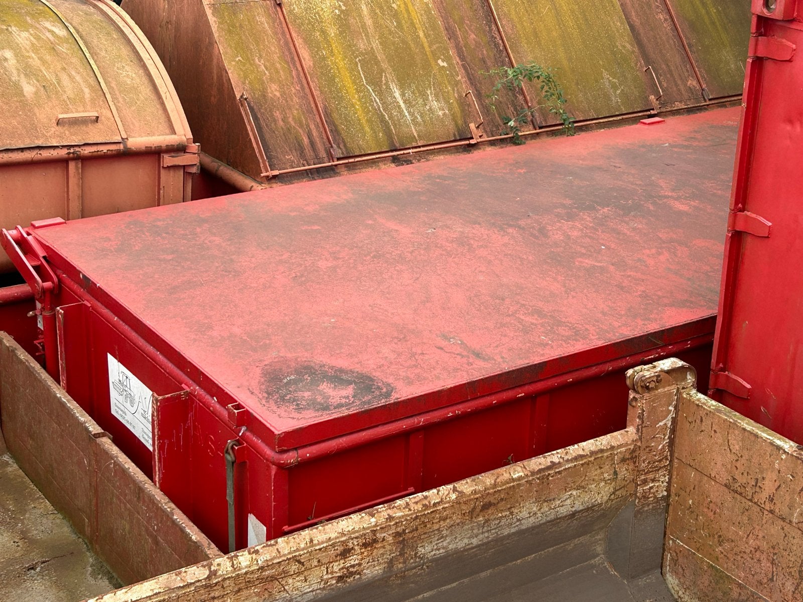 Diverse containers met afdekklep (4m³, 8m³, 25m³), Ophalen of Verzenden, Gebruikt, Overige typen