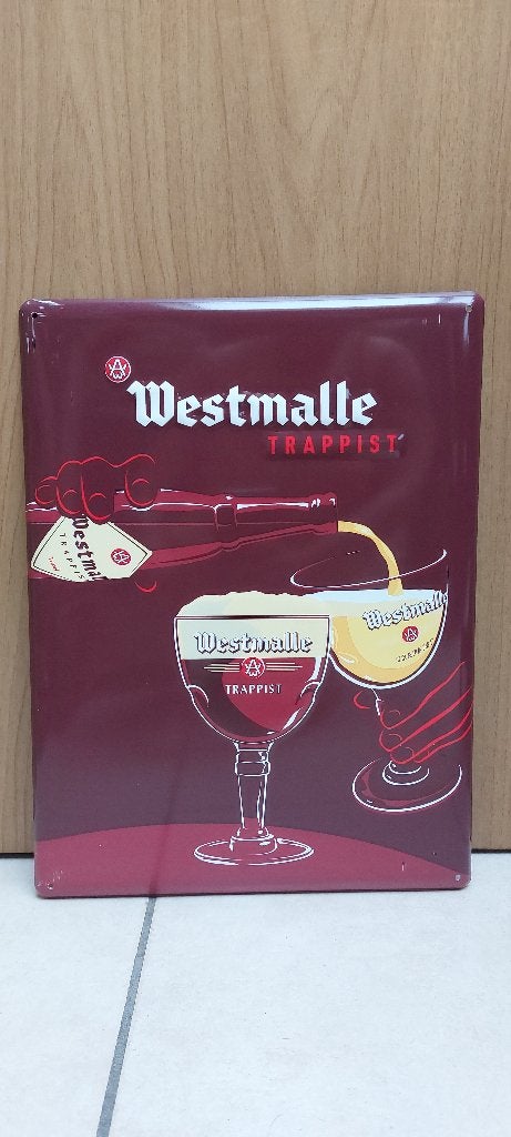Reclamebord Westmalle Trappist, Ophalen of Verzenden, Nieuw, Reclamebord, Plaat of Schild, Overige merken