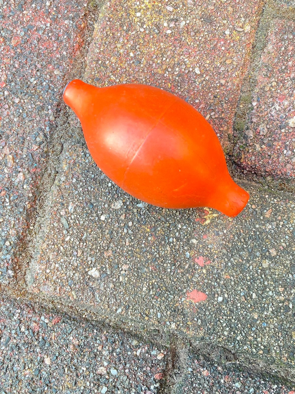 Oranje rubberen blaasbalg, Ophalen of Verzenden, Staal, Overige merken, 1960 of later