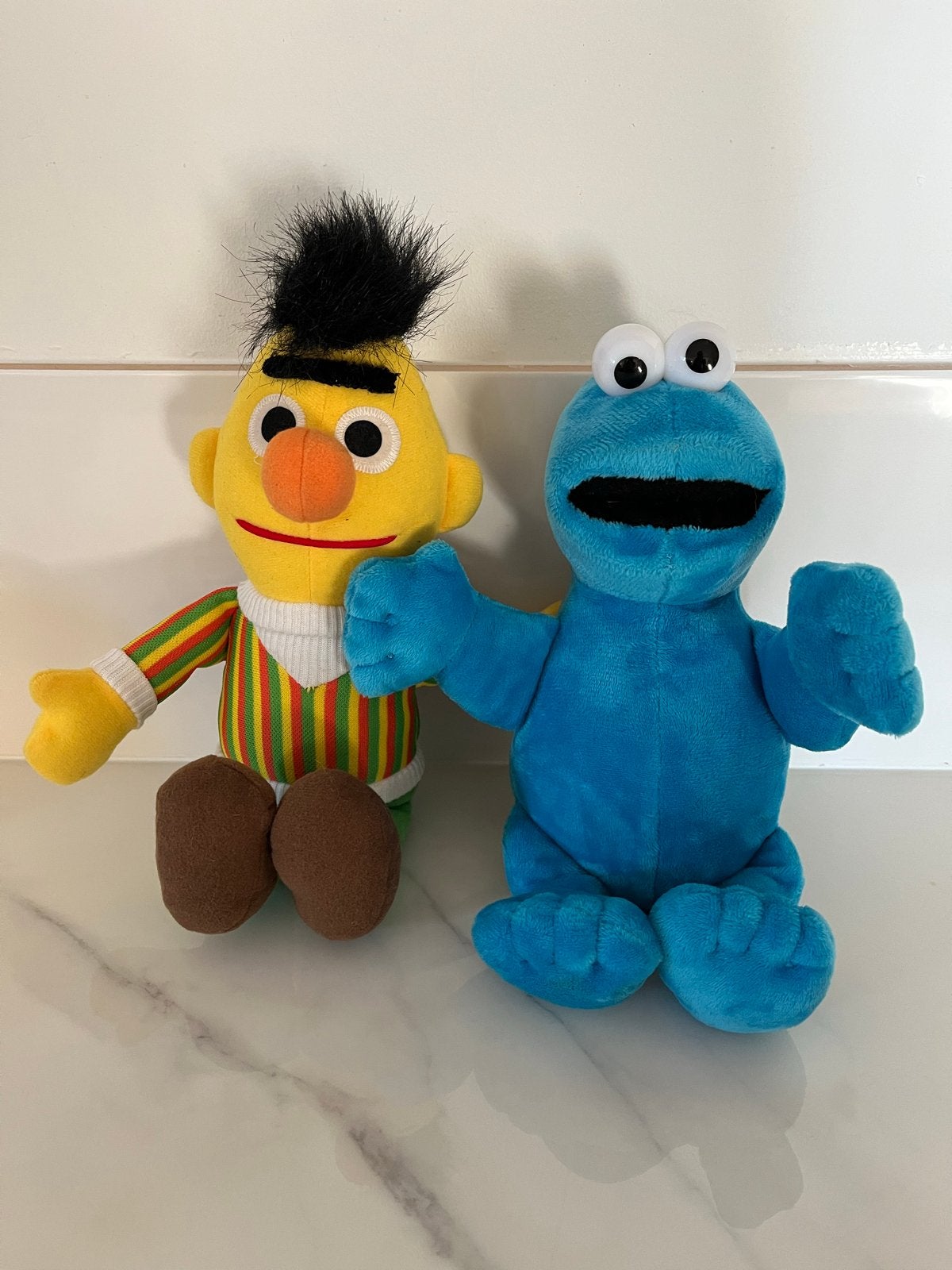 Bert en Koekiemonster knuffels Sesamstraat, Kinderen en Baby's, Speelgoed | Knuffels en Pluche, Gebruikt, Overige merken, Overige karakters