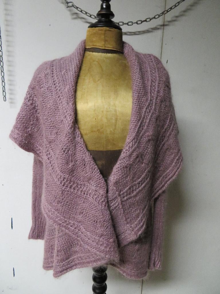 Dames vest mohair roze made in Italy Apanage 1 maat Z.G.A.N., Apanage, Ophalen of Verzenden, Zo goed als nieuw, Roze
