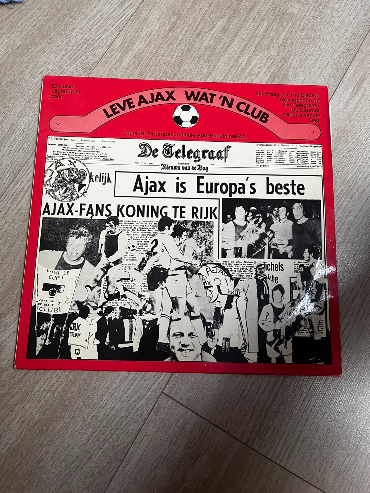 Ajax Europacup finale 1971, Ophalen of Verzenden, Gebruikt, Overige formaten, Levenslied of Smartlap