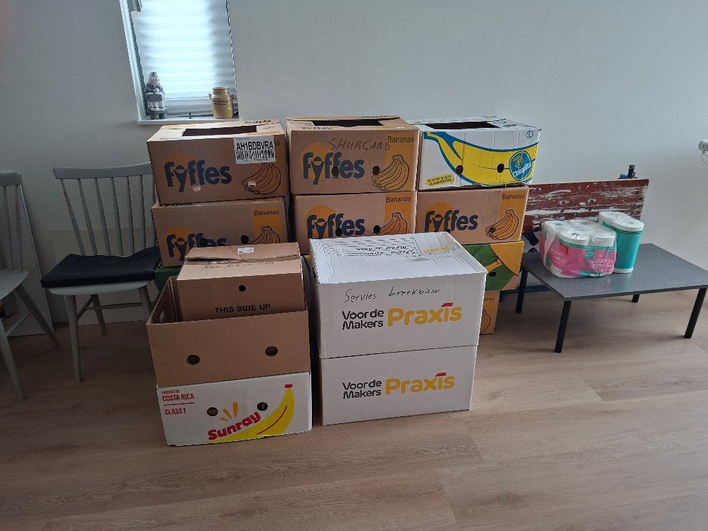 10 Bananendozen gratis af te halen, Ophalen, 40 tot 60 cm, 50 tot 75 cm, 35 tot 50 cm