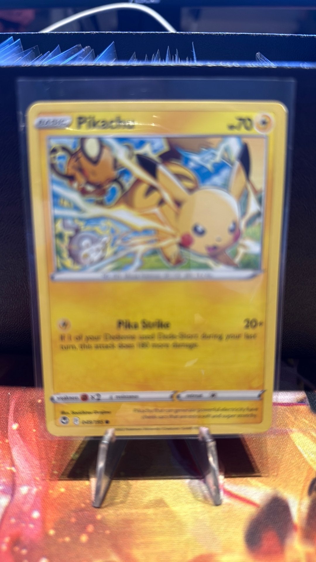 Pikachu 049/195 silver tempest pokemon kaart, Verzenden, Zo goed als nieuw