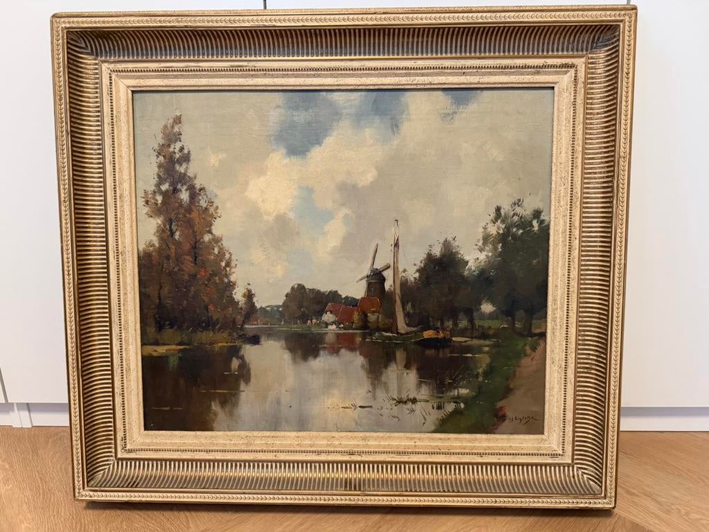 Schilderij E.J. Ligtelijn (doek 60 x 50), Ophalen of Verzenden