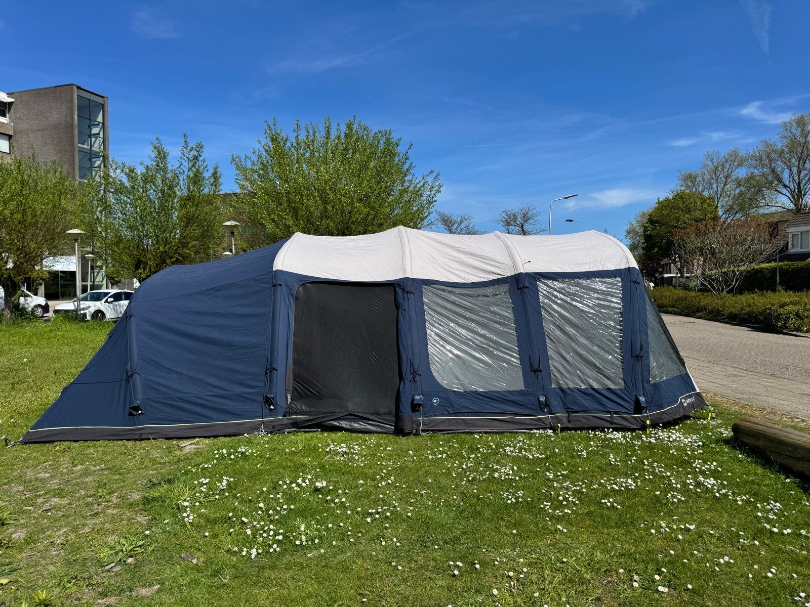 Outwell Woodlake 6ATC Opblaasbare Tent - Gezinstent, Caravans en Kamperen, Tenten, Ophalen, Gebruikt, Tot en met 6