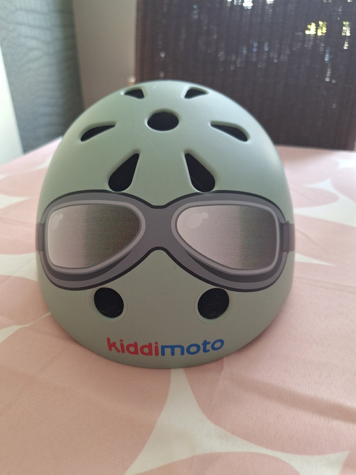Kiddimoto kinderhelm small mintgroen, Ophalen of Verzenden, Zo goed als nieuw
