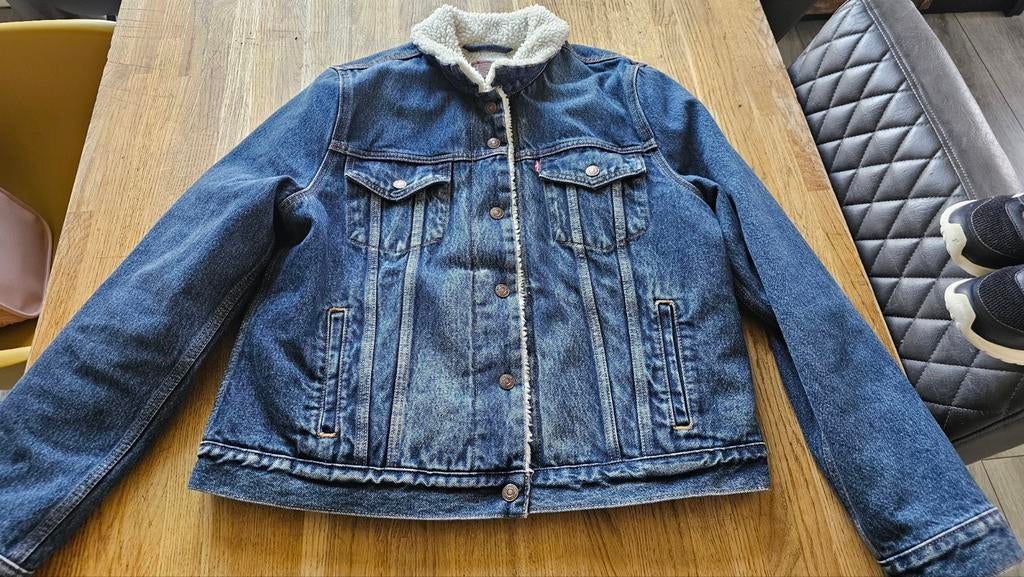 Levis spijkerjas teddy maat L, Ophalen of Verzenden, Nieuw, Maat 38/40 (M), Blauw