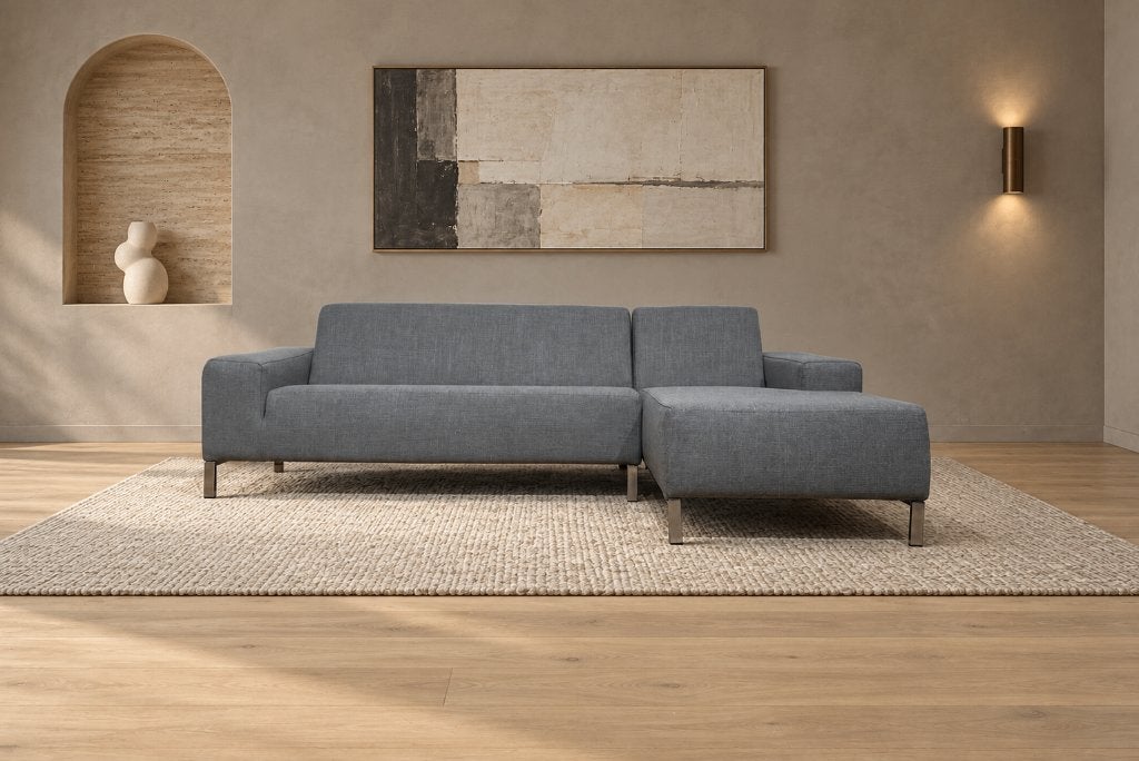 NIEUW GESTOFFEERD Gelderland 6511 hoekbank + GARANTIE, 250 tot 300 cm, Design Bank Bankstel Zetel Hoekbank Gelderland, Hoekbank