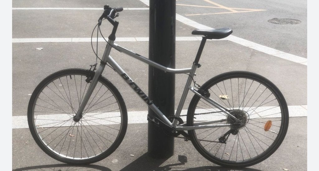 28" Btwin riverside ATB  € 20,-, Gebruikt, Velgrem, 45 tot 49 cm, Geen vering