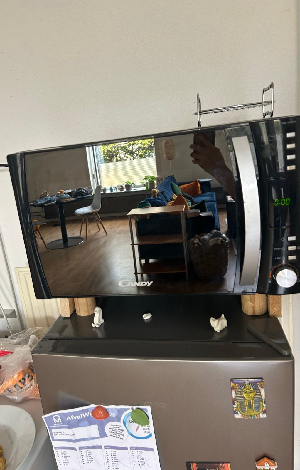 Candy Magnetron met Grill - Zwart, Ophalen, Gebruikt, Minder dan 45 cm, Grill