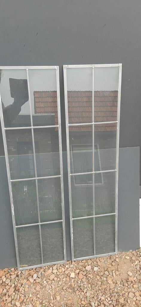 2 stuks glas in loodramen - 102x26,5 cm, Ophalen, Minder dan 80 cm, Glas in lood, 80 tot 120 cm