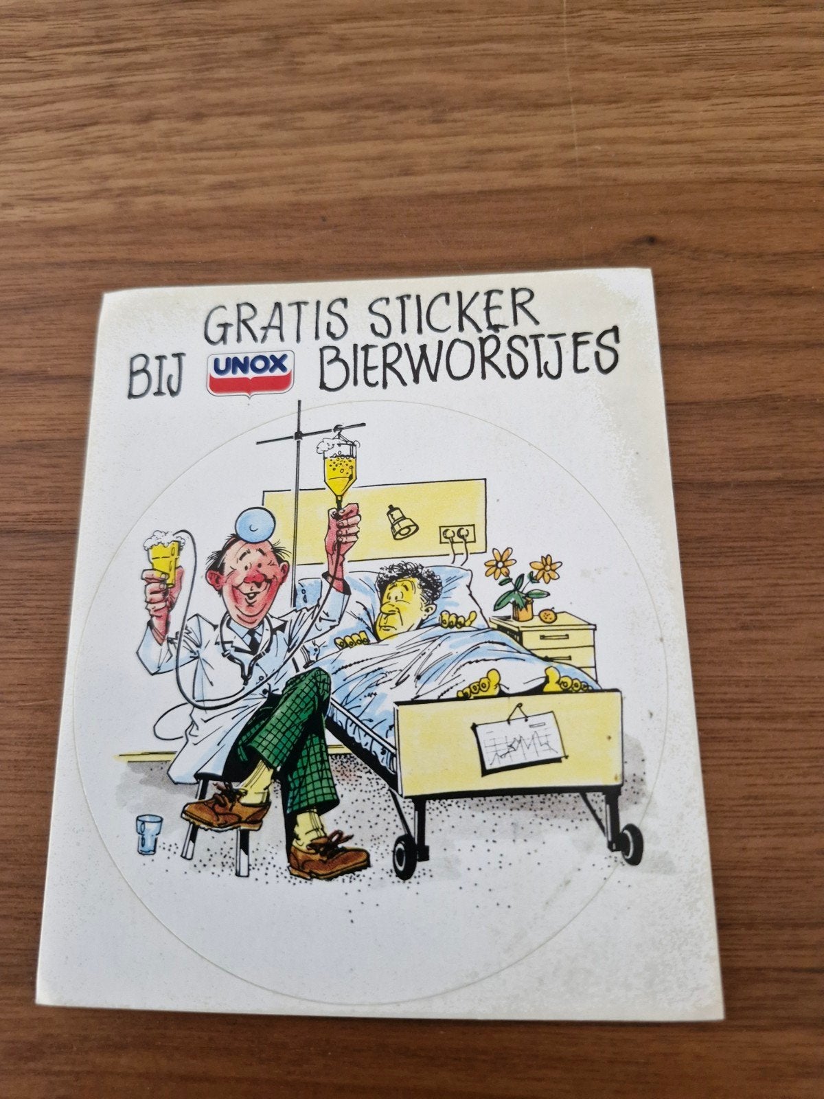 10790 Unox Bierworstjes Sticker - Gratis Sticker, Verzamelen, Ophalen of Verzenden, Nieuw, Merk