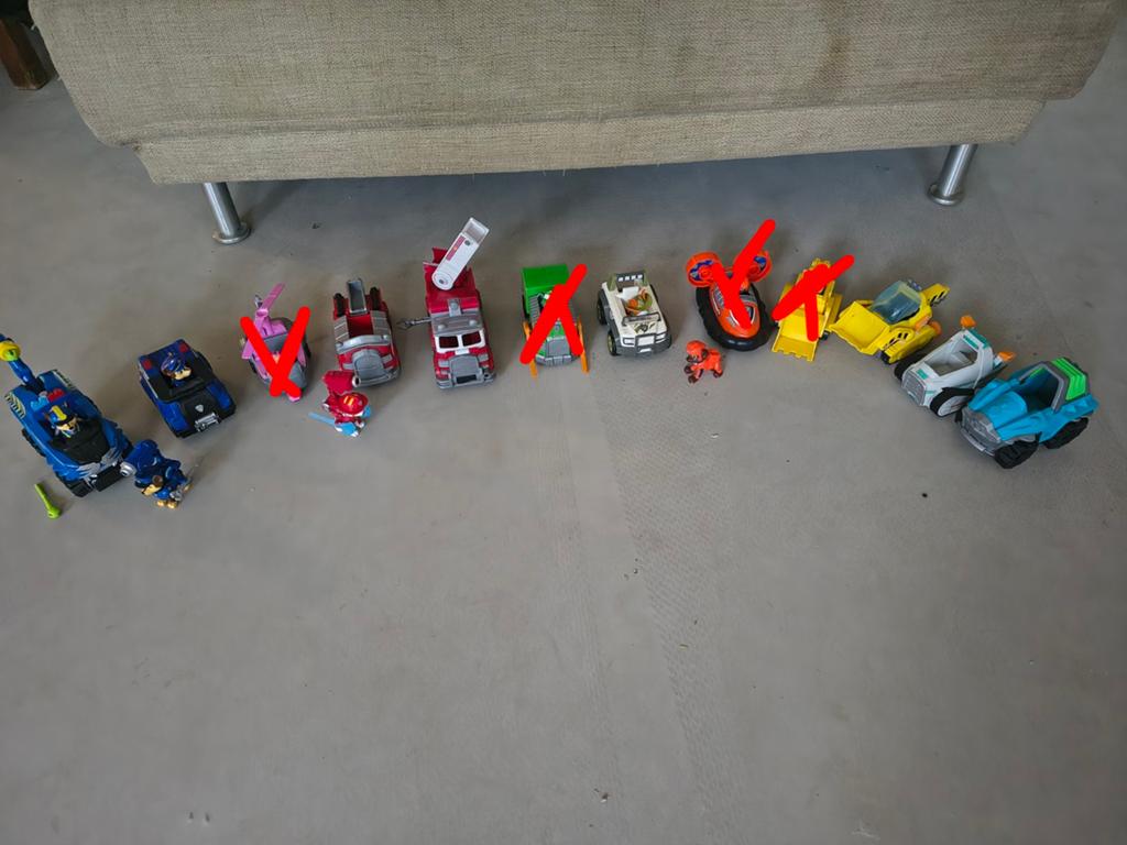 Paw Patrol Voertuigen en Figuurtjes Collectie, Kinderen en Baby's, Speelgoed | Speelgoedvoertuigen, Ophalen of Verzenden, Gebruikt