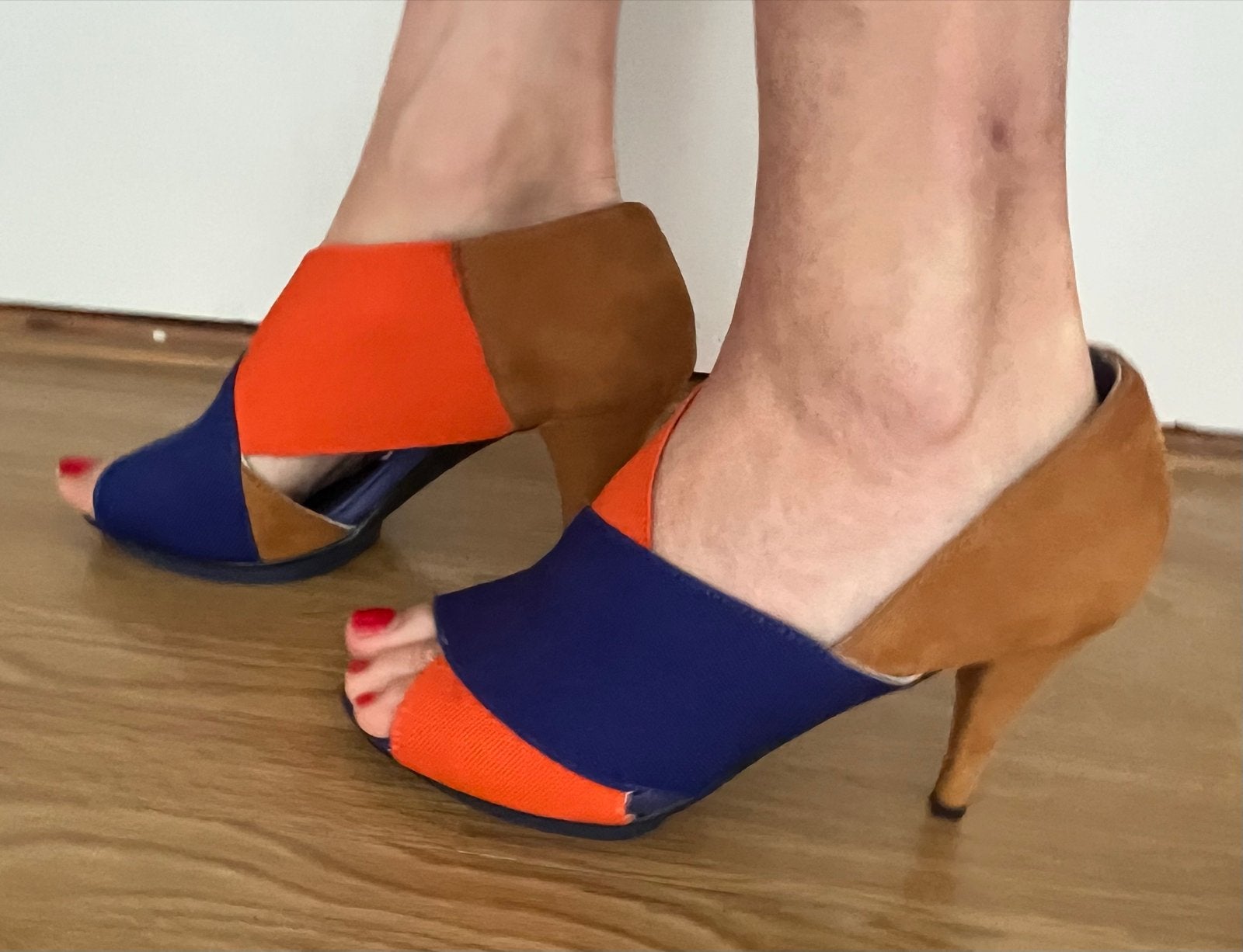 United Nude open schoen met hak - maat 38, Overige kleuren, Zo goed als nieuw, Sandalen of Muiltjes, Ophalen of Verzenden