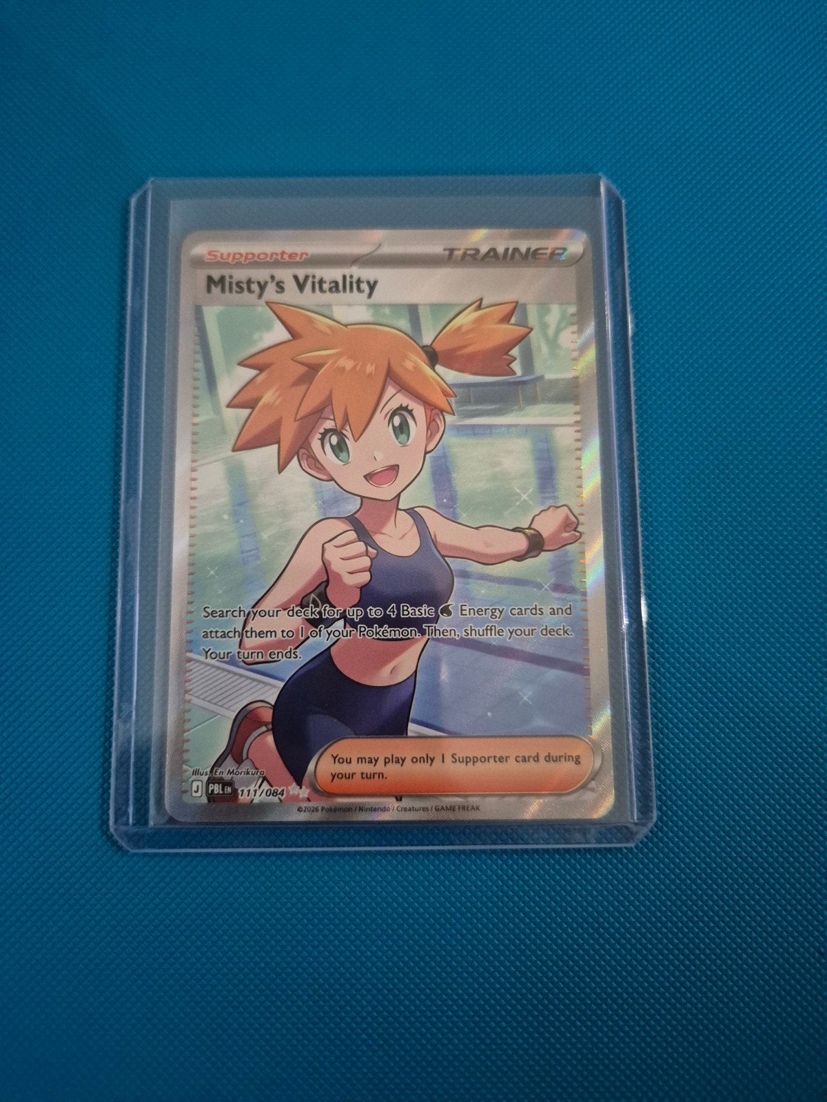Misty's Vitality Full Art Trainer Kaart Pokémon TCG, Ophalen of Verzenden
