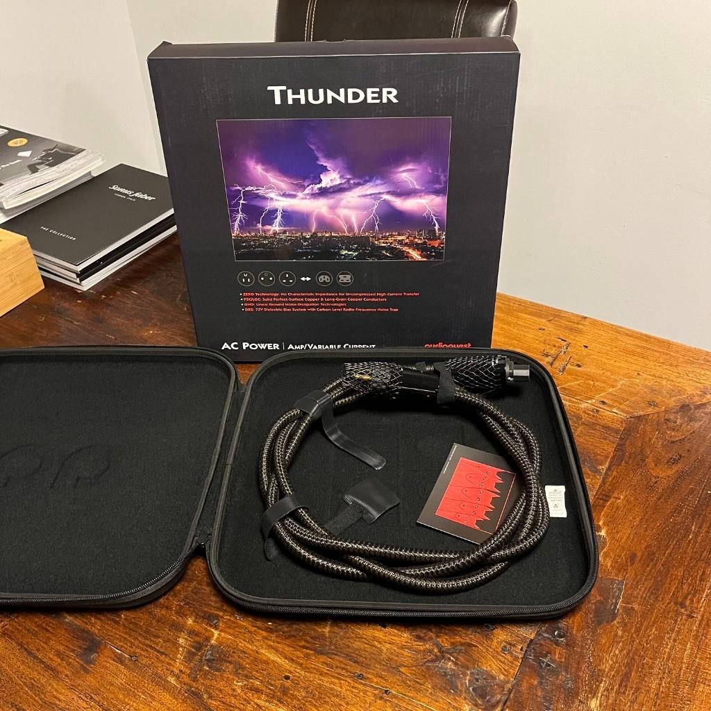 Audioquest Thunder 1m netsnoer/powercord (occasion), Audioquest, -, -, Ophalen of Verzenden