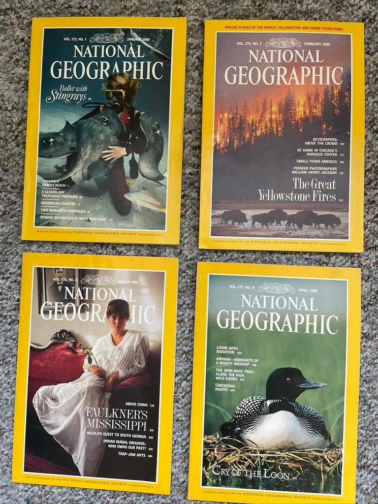 National Geographic Magazine jaargang 1989, Ophalen of Verzenden, Zo goed als nieuw, Wetenschap en Natuur