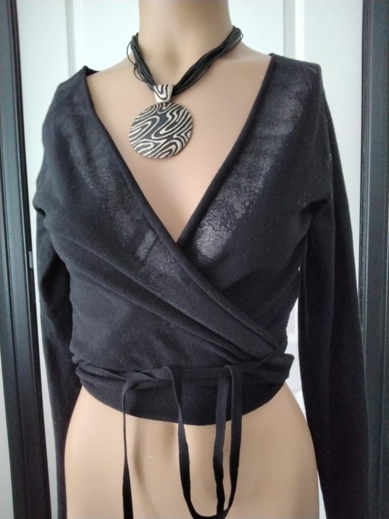 Sarah Pacini Vestje - Nieuw Staat - One Size, Maat 38/40 (M), Sarah Pacini, Zwart, Nieuw