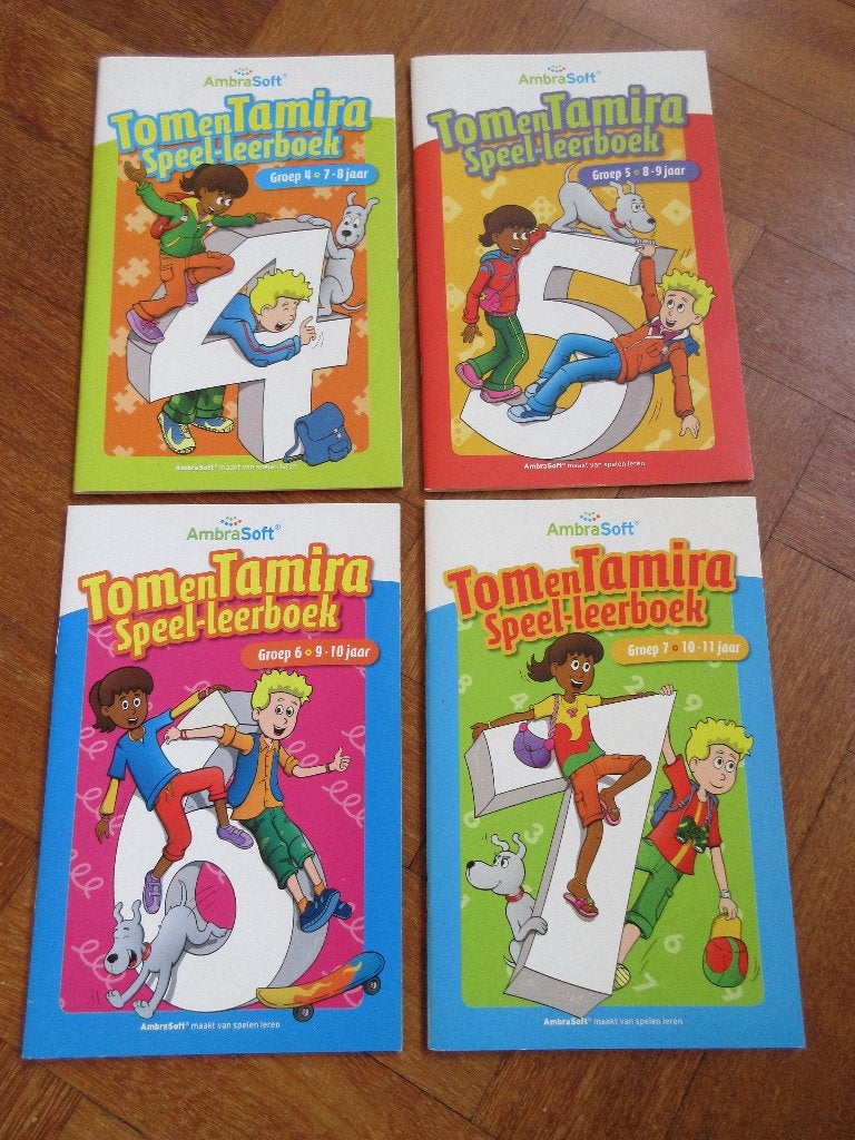4 x Speel - leerboeken Tom en Tamira groep 4 + 5 + 6 + 7, Ophalen of Verzenden, Zo goed als nieuw, Taal en Lezen