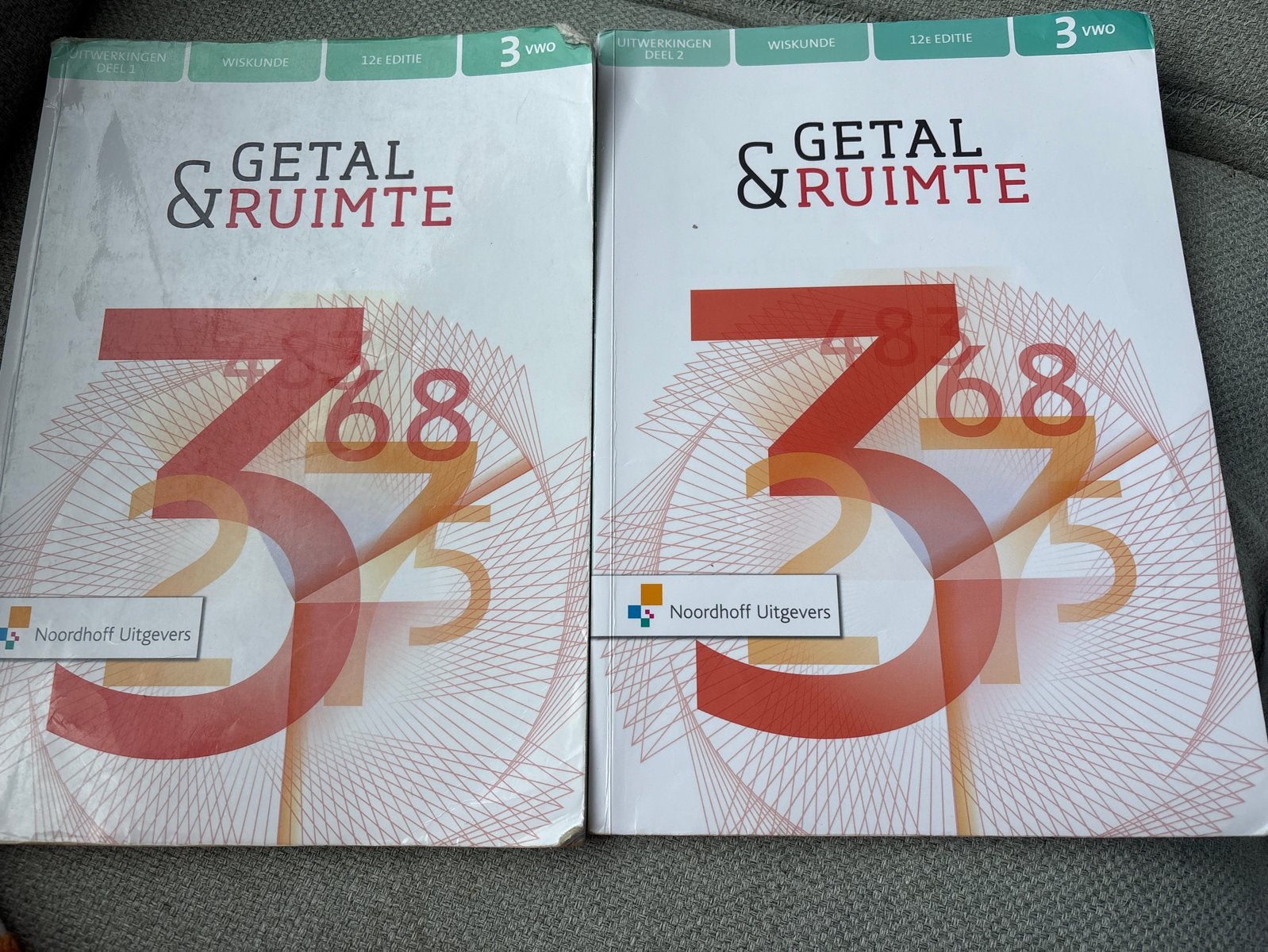 Getal & Ruimte uitwerkingen 12 editie VWO 3 deel 1 en 2, Ophalen of Verzenden, Zo goed als nieuw, VWO, Wiskunde A
