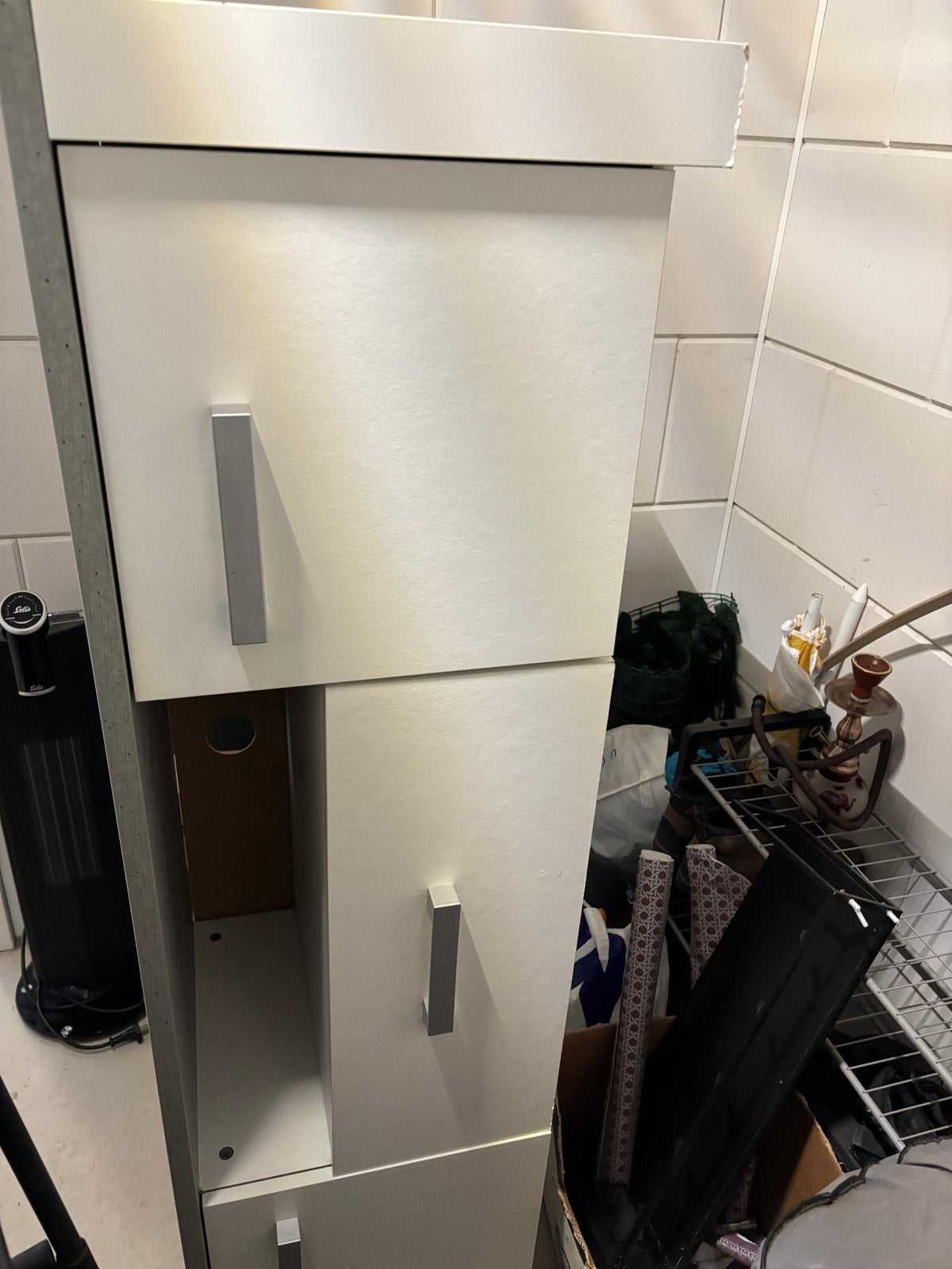 Compact TV Meubel met Opbergruimte, Minder dan 50 cm, Gebruikt, 100 tot 150 cm, Ophalen of Verzenden