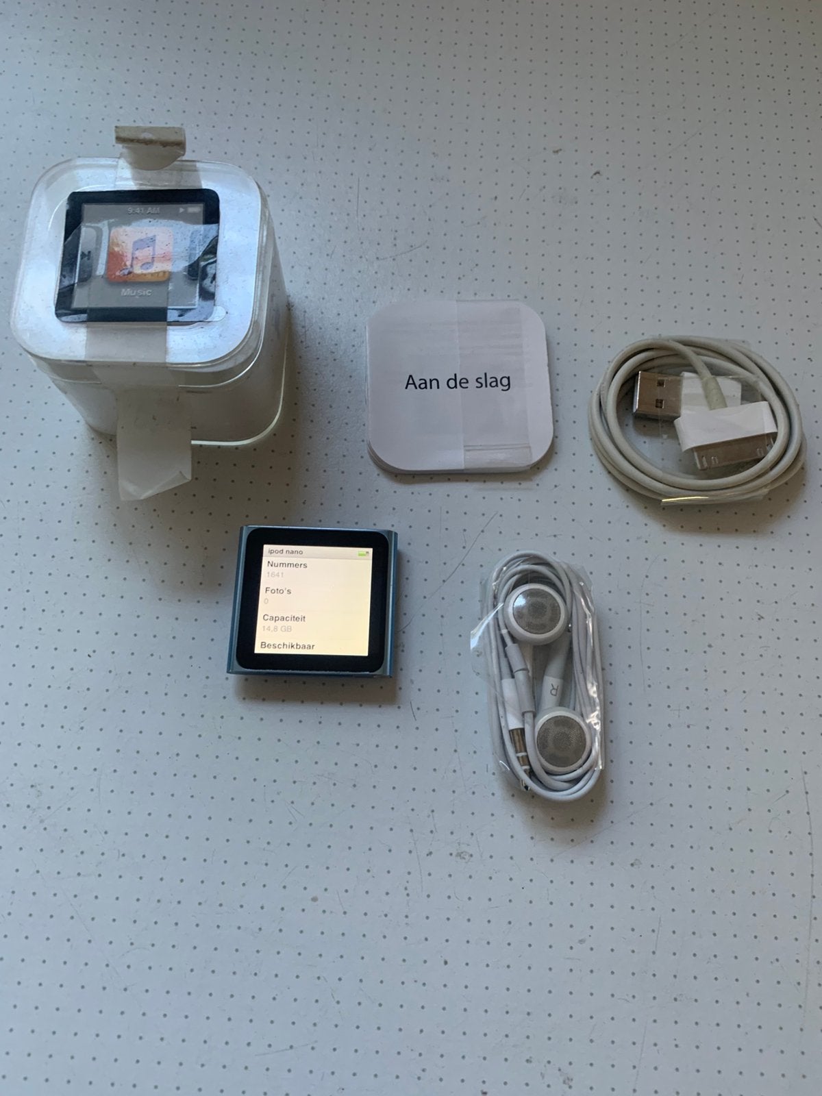 iPod nano 6de ge 16gb, Audio, Tv en Foto, Mp3-spelers | Apple iPod, Blauw, Ophalen of Verzenden, Zo goed als nieuw, Nano
