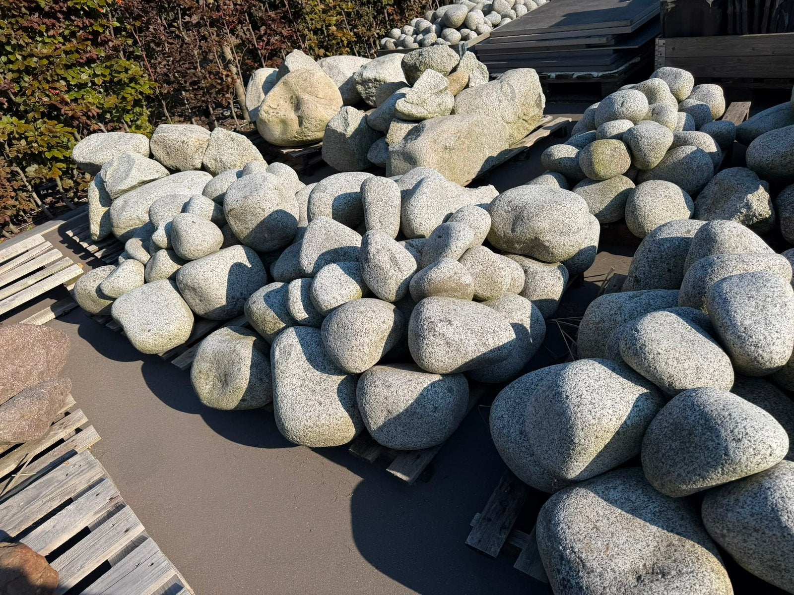 Parten witte granieten keien voor in de tuin of decoratie, Tuin en Terras, Ophalen, Gebruikt, Graniet, Wit