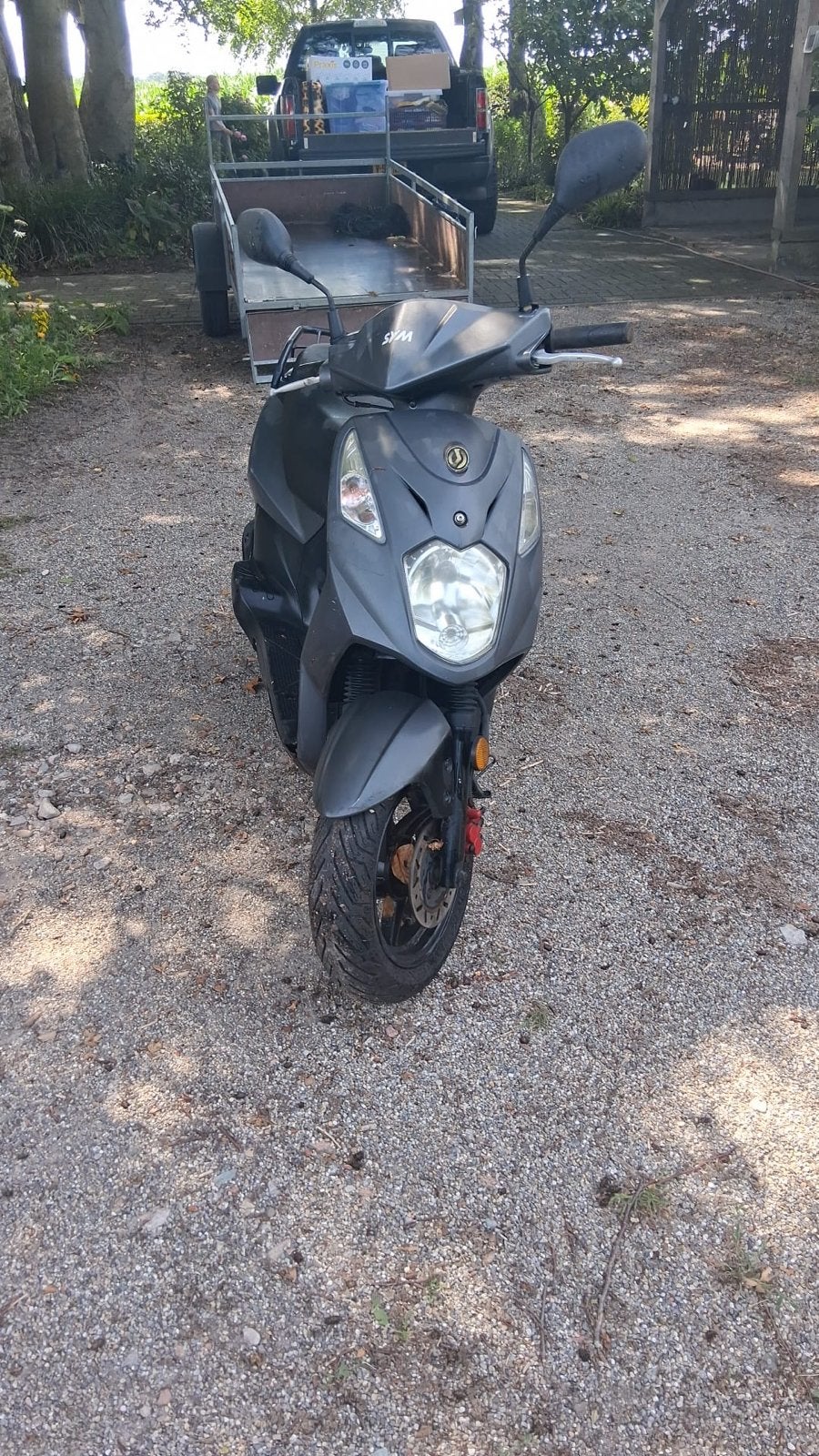 Sym Orbit Scooter - Grijs, goede staat, Ophalen, Gebruikt, Maximaal 45 km/u, Benzine