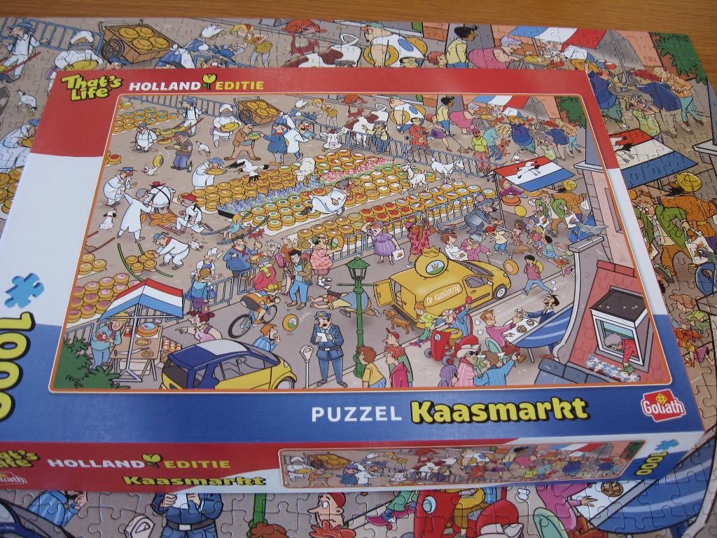 That,s Life puzzel KAASMARKT 1000 stukjes, Hobby en Vrije tijd, Denksport en Puzzels, Ophalen of Verzenden, 500 t/m 1500 stukjes