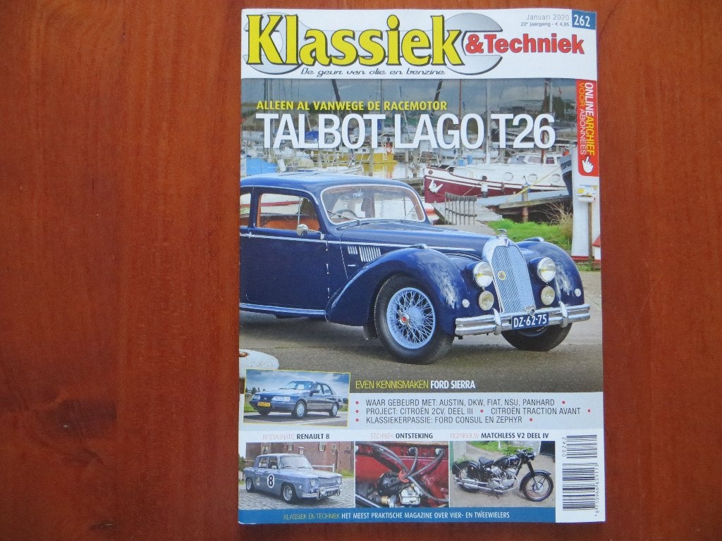 Klassiek & Techniek 262 Talbot Lago T26 1948, Ford Sierra, Boeken, Ophalen of Verzenden, Nieuw, Ford