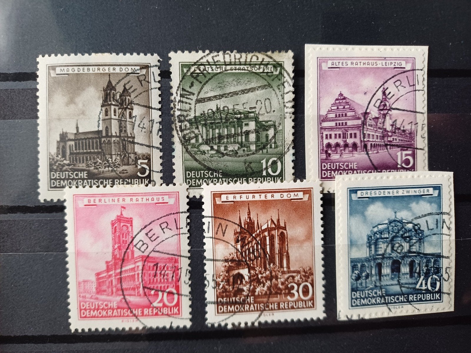 DDR  491- 496 gestempeld, Ophalen of Verzenden, DDR, Gestempeld