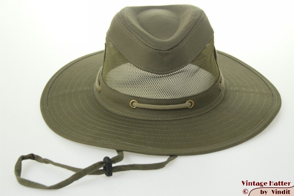 Ventilerende Australische hoed Hawkins groen katoen 60 nieuw, Kleding | Heren, 60 cm (XL, 7½ inch) of meer, Hoed, Nieuw, Ophalen of Verzenden