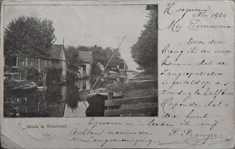 Broek in Waterland (Noord-Holland) - 1904, Verzenden, Voor 1920, Gelopen, Noord-Holland