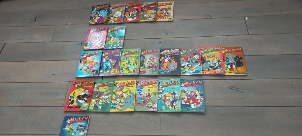 Stripsboekjes Mickey Mouse 22 stuks, Boeken, Meerdere stripboeken, Ophalen, Gelezen, Walt Disney