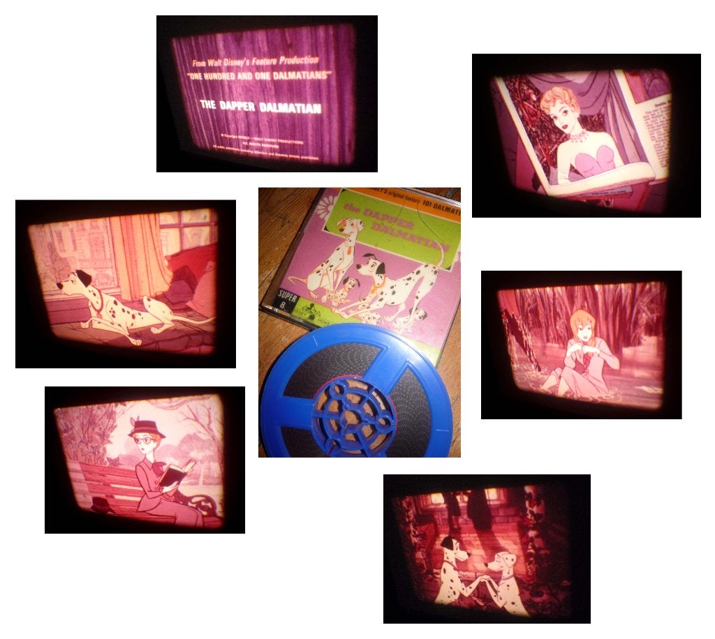 8mm film Walt Disney Dapper Dalmatian - silent - rood 60mt, Ophalen of Verzenden, 8mm film