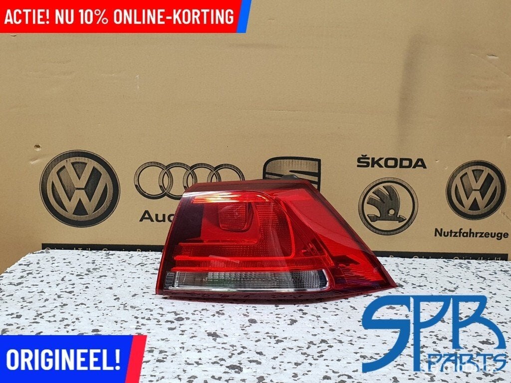 Achterlicht rechtsbuiten rechts buiten Golf 7 VII 5G0945096M, Gebruikt, Volkswagen, Ophalen of Verzenden