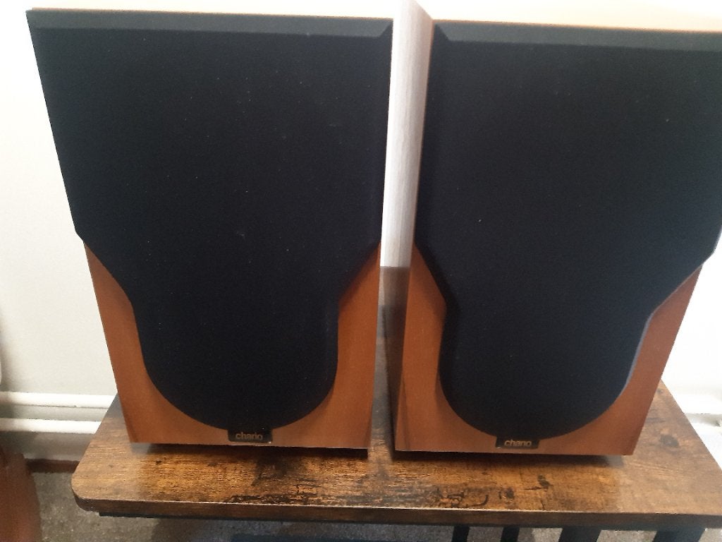 Chario luidsprekers, Stereo speakers, Zo goed als nieuw, 60 tot 120 watt, Ophalen