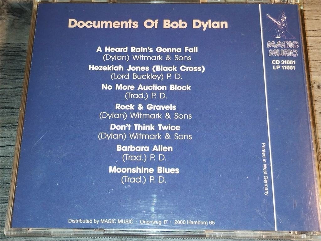 Bob Dylan - Documents Of Bob Dylan Volume 1[Onofficieel], Ophalen of Verzenden, Zo goed als nieuw