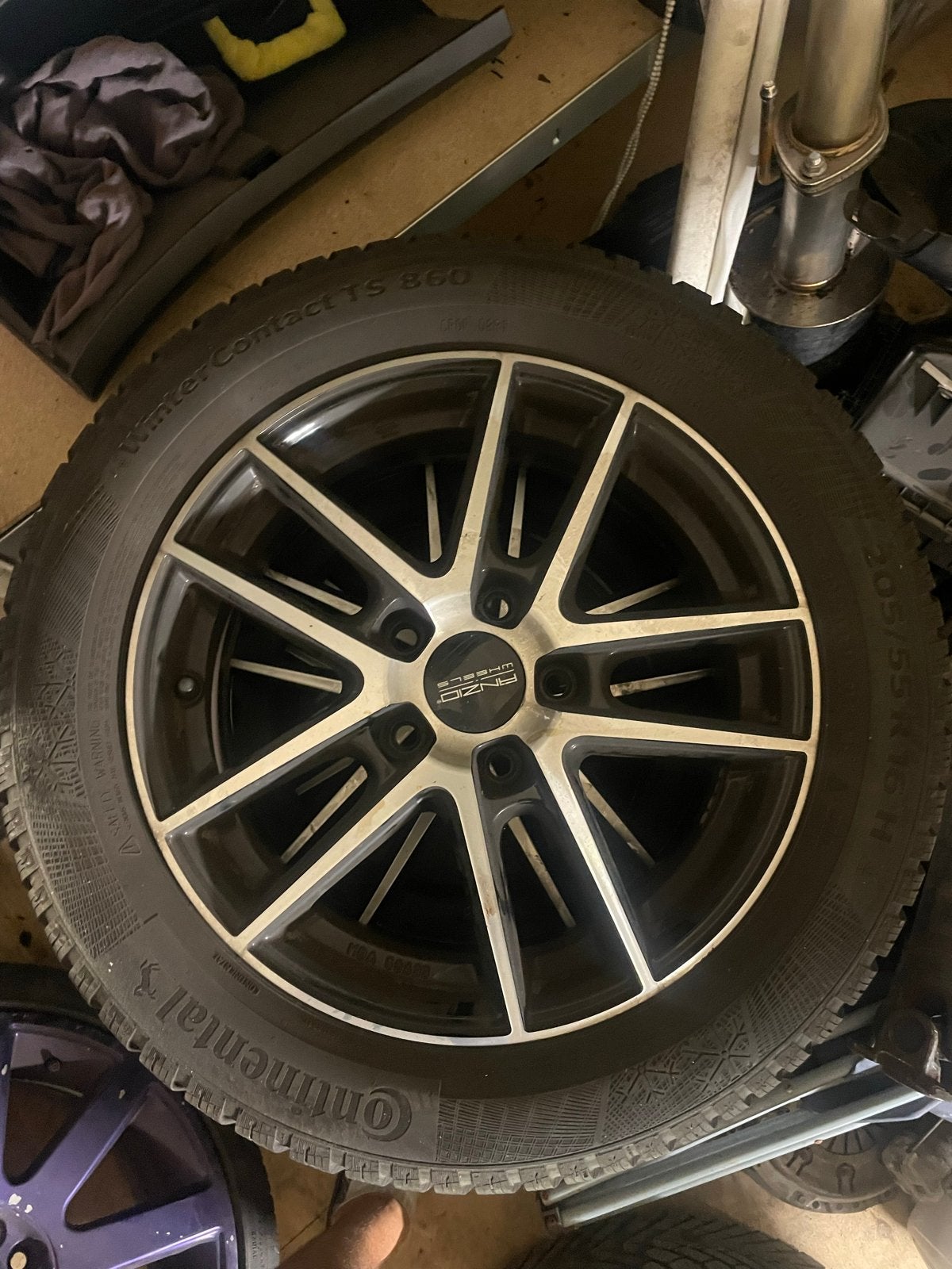 Enzo velgen met Continental WinterContact TS 860 banden, Auto-onderdelen, Ophalen, Gebruikt, 16 inch, Banden en Velgen