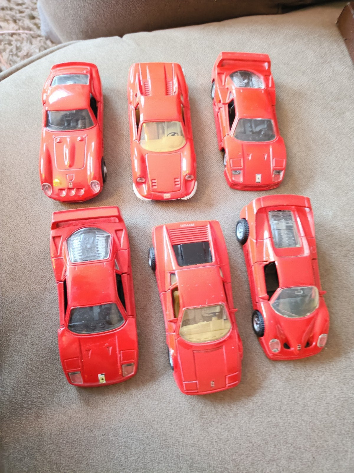 Set van 6 Maisto Shell Ferrari modelauto's 1:39, Ophalen, Gebruikt, Auto, Overige merken