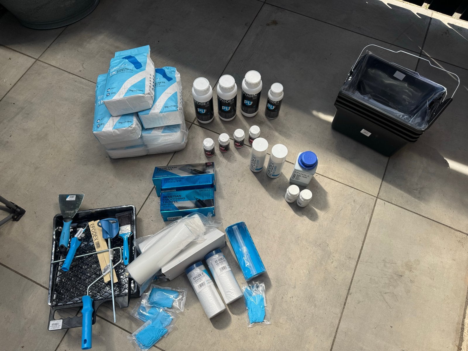 Epodex Beton Effect & PU Coating Set met Gereedschap, Doe-het-zelf en Verbouw, Schildersmaterialen, Nieuw, Overige typen, Ophalen
