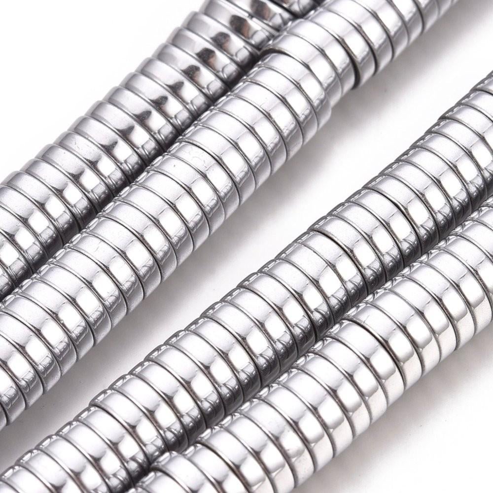 10 stuks silverplated hematiet rondellen 8 mm., Info.adorabeads@gmail.com, Want 18 Hoogvliet, Nieuw, Ophalen of Verzenden