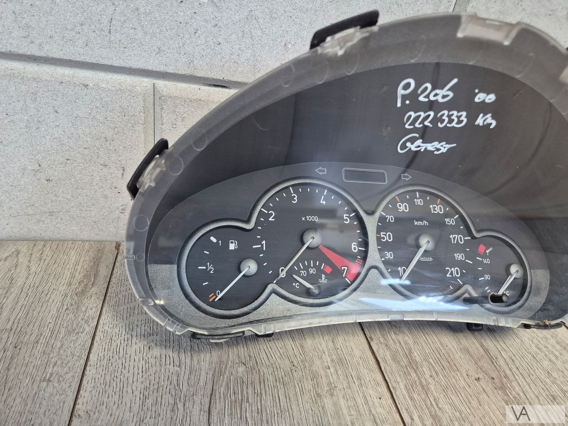 Cockpit teller van Peugeot 206 1999 - 2002 9643402280 GETEST, Auto-onderdelen, Gebruikt, -, -, Ophalen of Verzenden