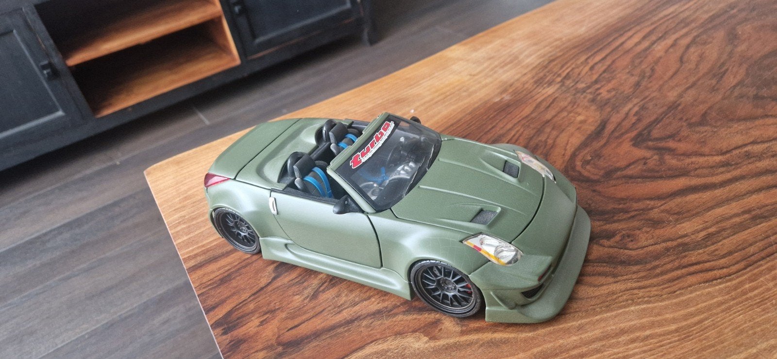 Nissan 350Z 1/18 Diecast met Wide Body Kit, Ophalen of Verzenden, Gebruikt, Auto, Overige merken