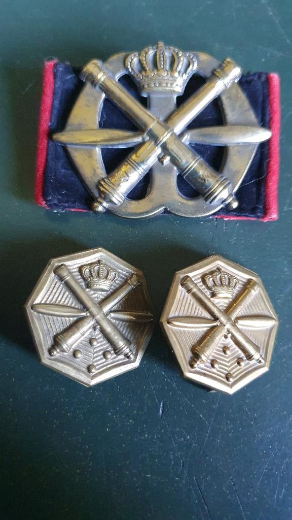 Set LUA, baret en schouder, oud model, Verzamelen, Verzenden, Landmacht, Nederland, Helm of Baret