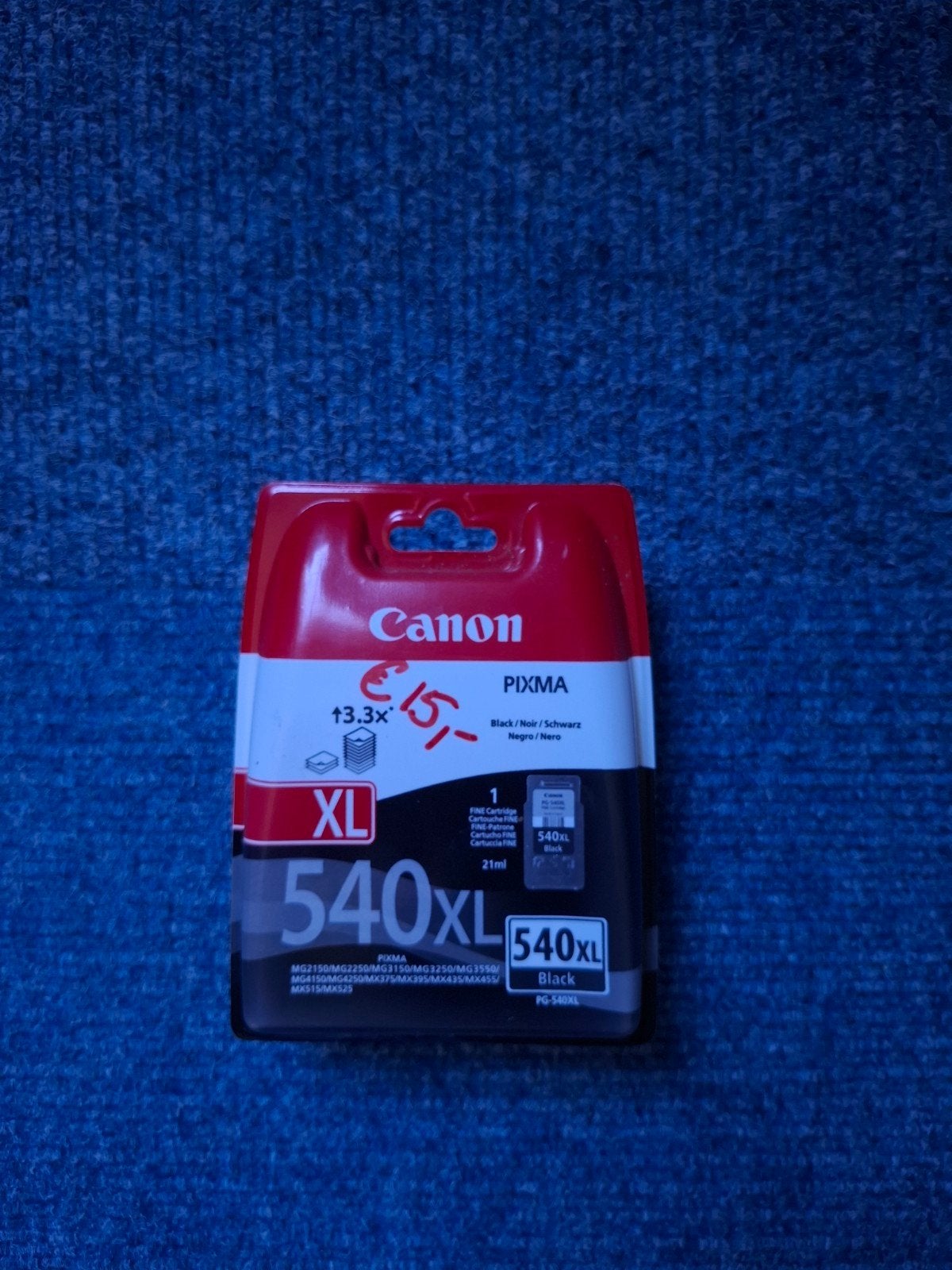Canon Pixma 540XL Zwarte Inktcartridge - Nieuw & Ongeopend, Ophalen of Verzenden, Nieuw, Cartridge, Canon