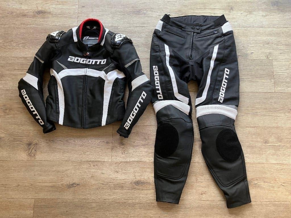 Dames 2-delig leren motorpak 42 "ALS NIEUW", Motoren, Kleding | Motorkleding, Bogotto, Combipak, Ophalen of Verzenden, Dames